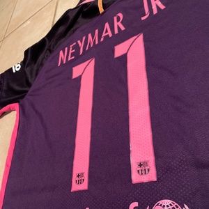 Barcelona Neymar Jr Purple Soccer Jersey Kit Small